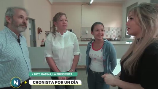 Cronista por un día: "La Princesita" Karina se suma a Telefe Noticias