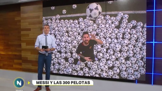 Las 300 pelotas de Messi