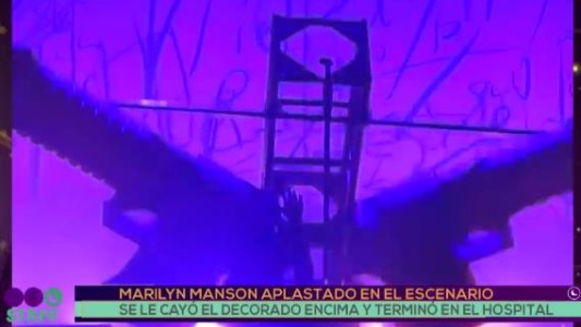 Marilyn Manson se accidentó en el escenario y canceló sus conciertos