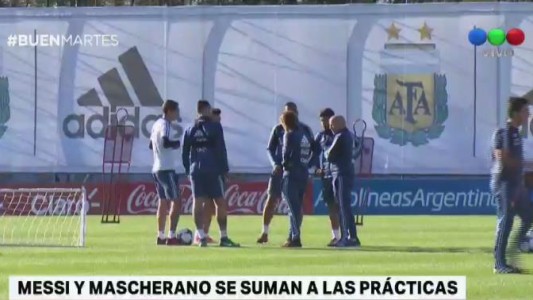 Messi y Mascherano se suman a las prácticas