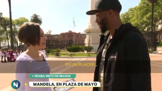 El nieto de Nelson Mandela, a solas con Telefe Noticias