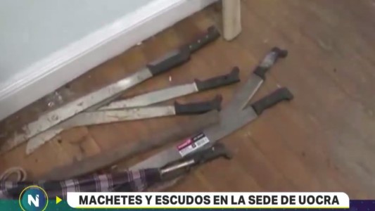Machetes y escudos en la UOCRA