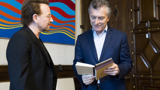 Macri recibió a Bono en la Casa Rosada