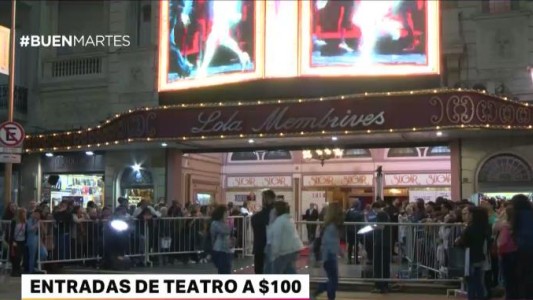 Entradas por $ 100 para ver las mejores obras de teatro