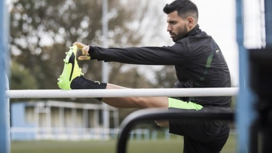El Kun Agüero regresa a los entrenamientos con el City tras sufrir accidente