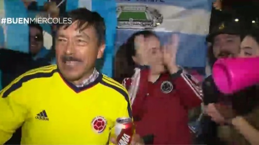 Festejo colombiano en el Obelisco