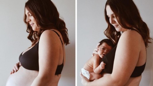 La foto viral de una madre que muestra cómo queda el cuerpo tras dar a luz