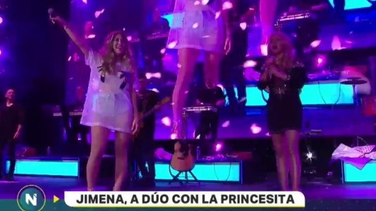 Jimena Barón y Karina "La Princesita" cantaron juntas en el Luna Park