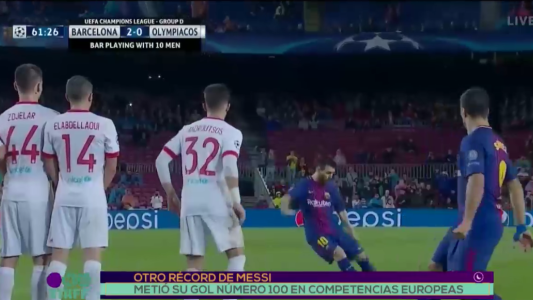 Messi llegó a los 100 goles en competencias europeas