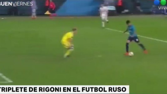 Hat trick de Rigoni en el fútbol ruso