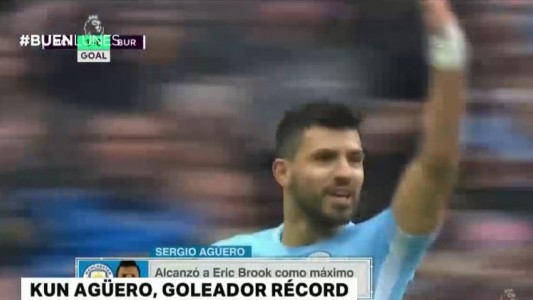 El Kun Agüero, goleador récord