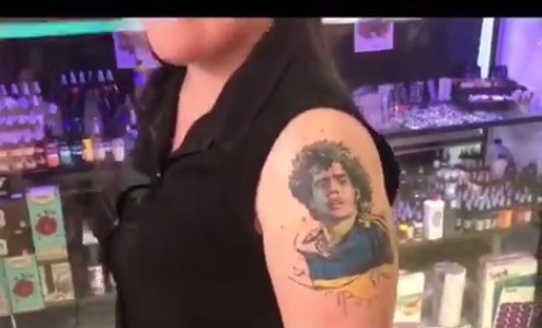 El primer sorteo que organizó Maradona vía Instagram lo ganó Nerea