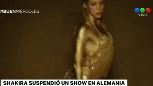 Shakira suspendió su show en Alemania