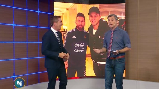 Messi se sacó una foto con Driussi y no lo reconoció