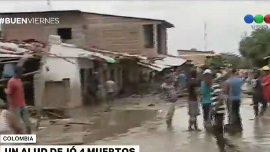 Un alud dejó cuatro muertos en Colombia