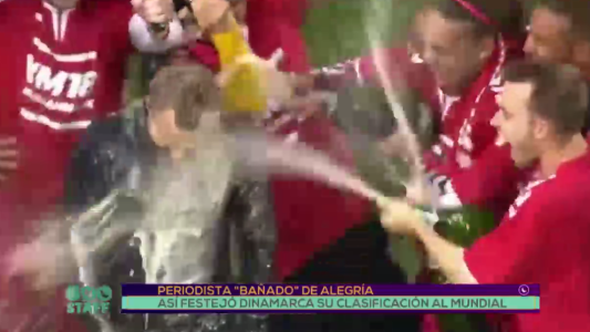 Así festejó Dinamarca su clasificación al Mundial