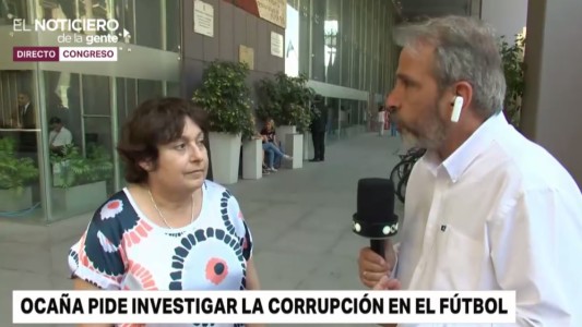 Graciela Ocaña pide se investigue la corrupción en el fútbol argentino
