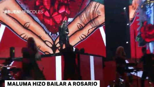 Maluma hizo bailar a Rosario