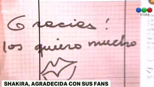 Shakira agradeció a sus fans