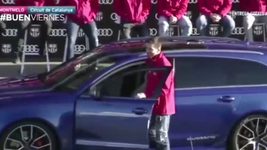 Messi, con auto nuevo