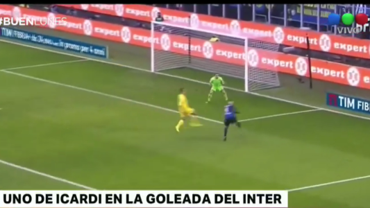 Uno de Icardi en la goleada del Inter