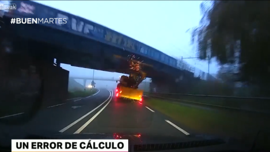 El error de cálculo de un camión en una ruta de Holanda