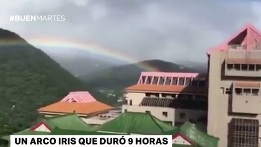 China: un arcoiris duró nueve horas