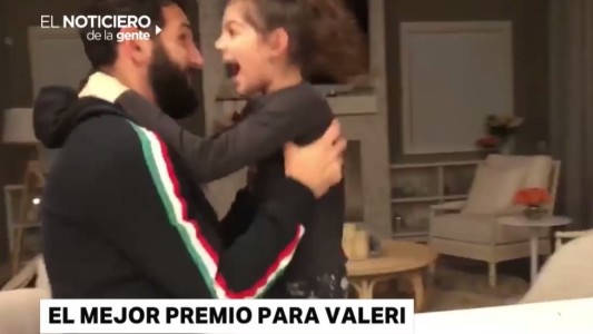 La emoción de la familia Valeri al enterarse que lo elogieron como mejor jugador