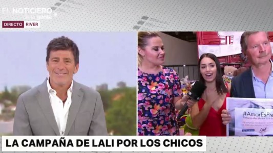 #AmorEsPresente Lali Espósito cantó para la gente que fue a donar juguetes a River