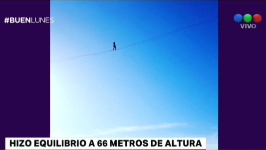 La hazaña de un equilibrista en París