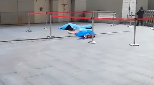 Video: Quiso atajar a una mujer que se tiró de un edificio y murió aplastado