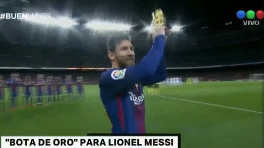 "Bota de oro" para Messi