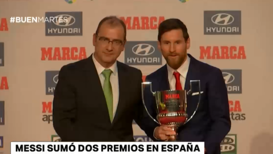 Lionel Messi sumó dos premios en España