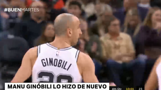 Manu Ginóbili lo hizo de nuevo
