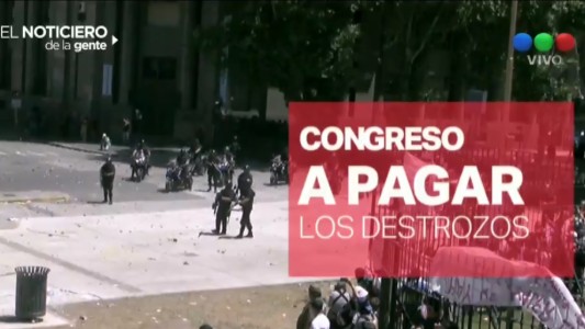 El costo de los destrozos en Congreso
