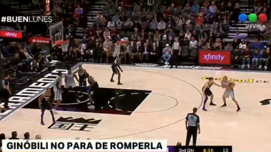 Ginóbili no para de romperla: sumó 15 puntos en la vuelta de los Spurs a la victoria