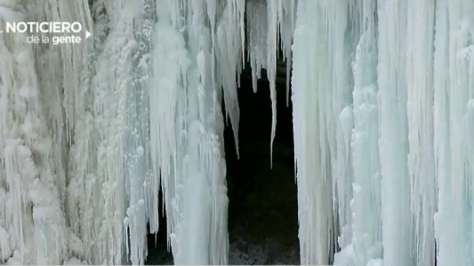 Una catarata de hielo en Estados Unidos