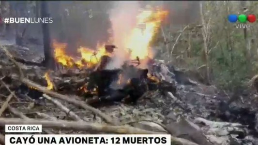 Cayó una avioneta en Costa Rica: 12 muertos