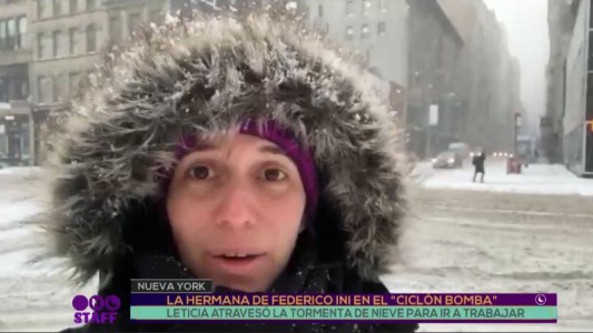 La hermana de Federico Ini en el "Ciclón Bomba"