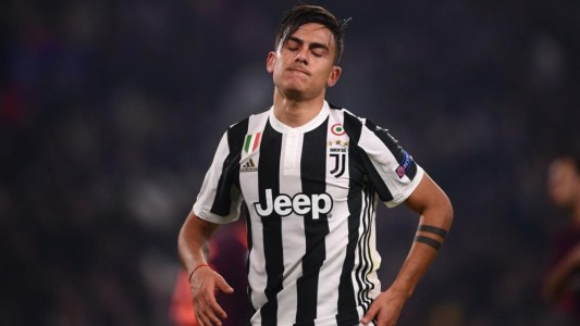 Dybala se lesionó durante un partido de la Juventus