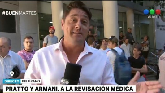 Pratto y Armani se hacen la revisión médica