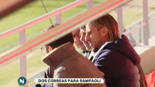 Sampaoli se reunió con Ángel Correa y Augusto Fernández