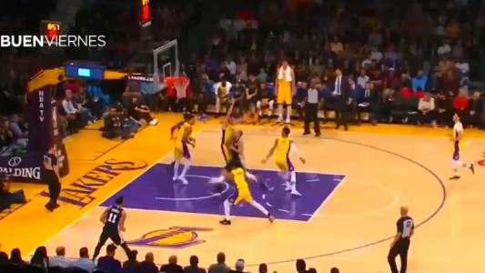 Ginóbili marcó 8 puntos en la derrota ante los Lakers