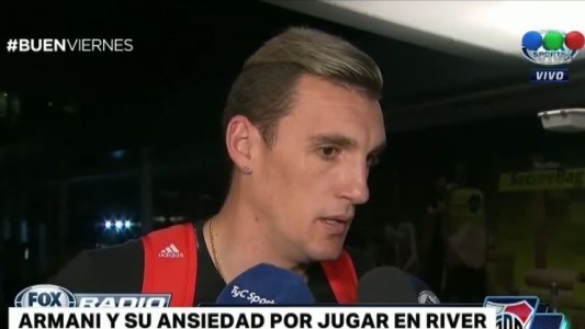 Armani firmó con River: "Estoy contento y orgulloso"