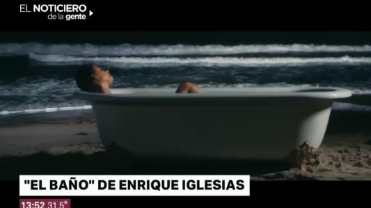 El baño de Enrique Iglesias