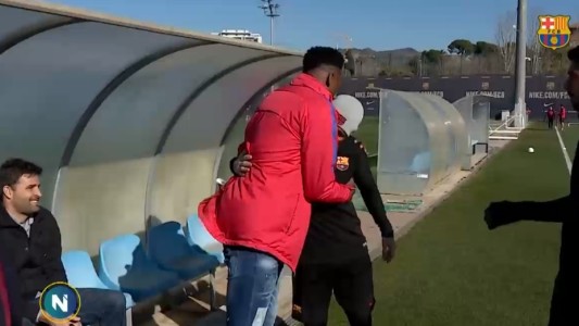 Messi le dio la bienvenida a su nuevo compañero