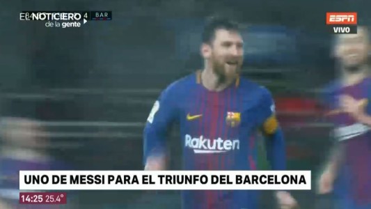 Messi hizo un golazo para el Barcelona