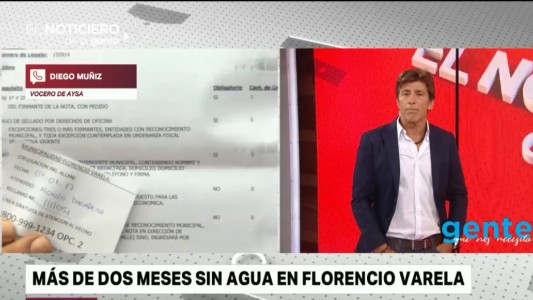 Sin agua en Florencio Varela: "Llevan décadas de pésimo servicio", respondieron desde Aysa