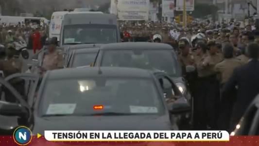 Tensión en la llegada del Papa a Perú