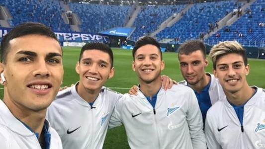 La otra Selección: así viven los cinco argentinos que juegan en el Zenit de Rusia